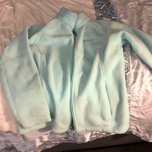 Light teal Columbia fleece jacket